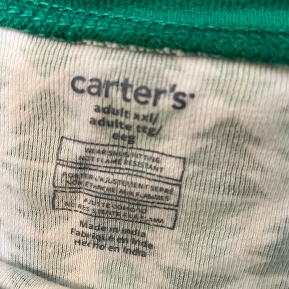 CARTERS UEC adult XXL unisex Christmas green Tree Pajamas snug fit holiday - Picture 6 of 13